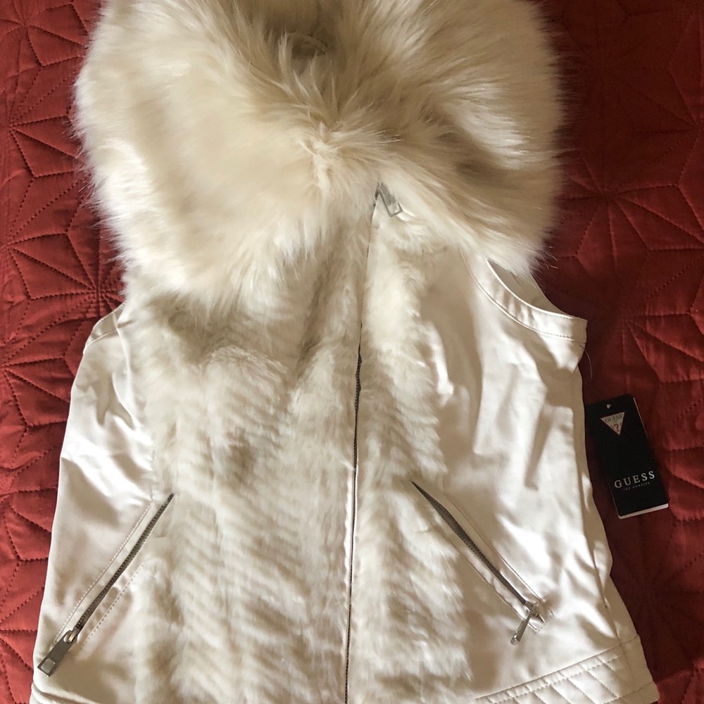 Guess Fur & Leather Vest